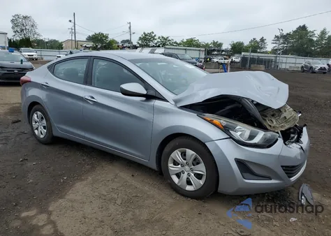 2016 Hyundai Elantra Se из США, поврежденный, VIN 5NPDH4AE3GH670117